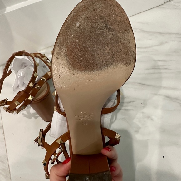 Valentino Studded Block Heels - Picture 3 of 5